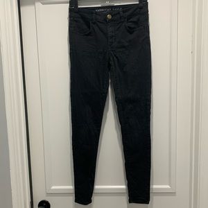 American Eagle black jeggings size 4.